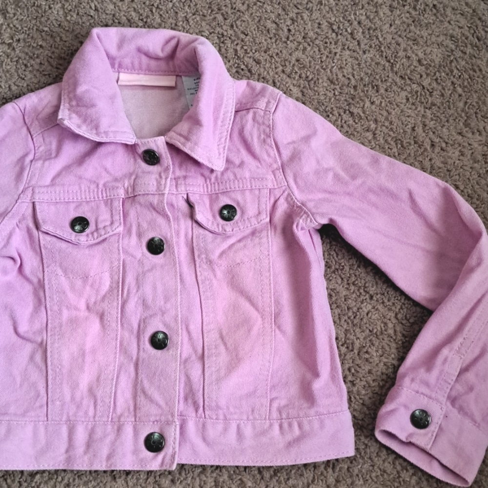 Jean Jacket, LILAC PINK girls 4/5